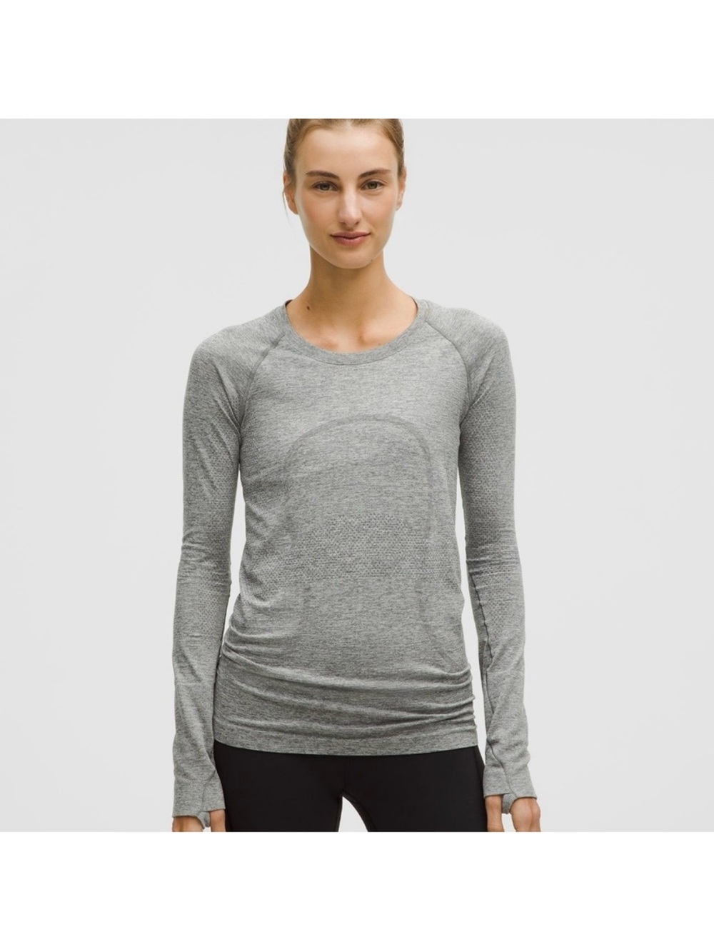 Lululemon Swiftly Tech Long Sleeved Shirt in Gray
